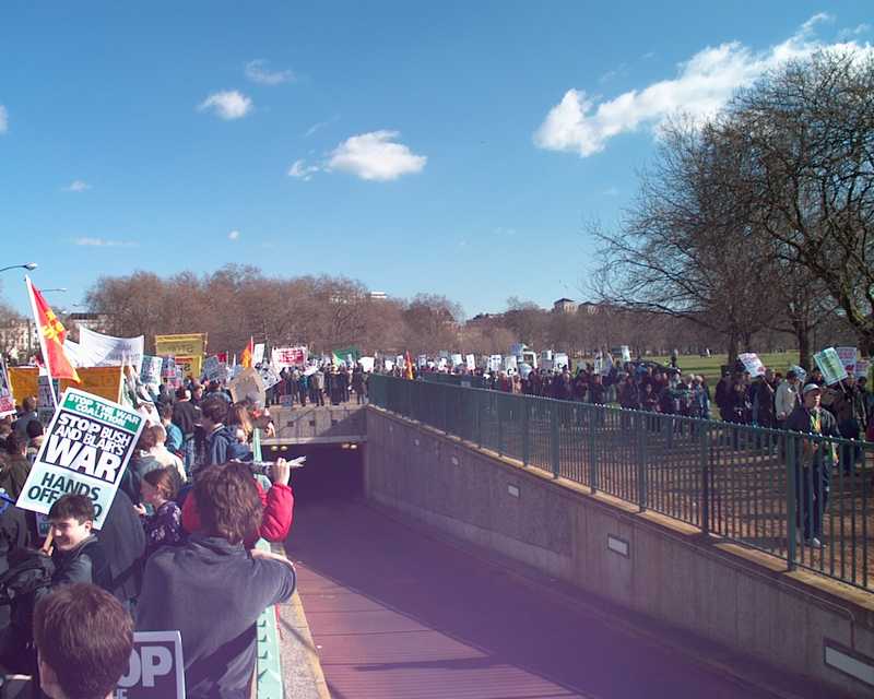 Stop the War demonstration, London 2 March 2002