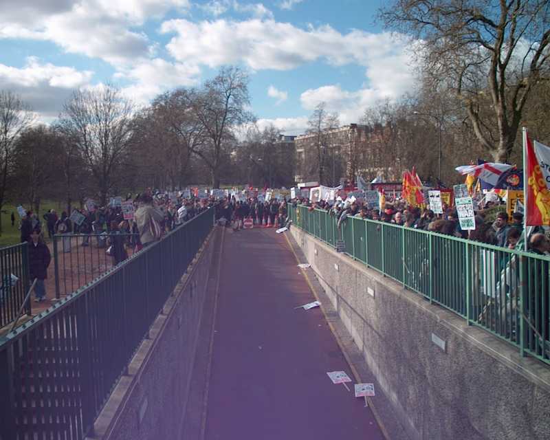 Stop the War demonstration, London 2 March 2002