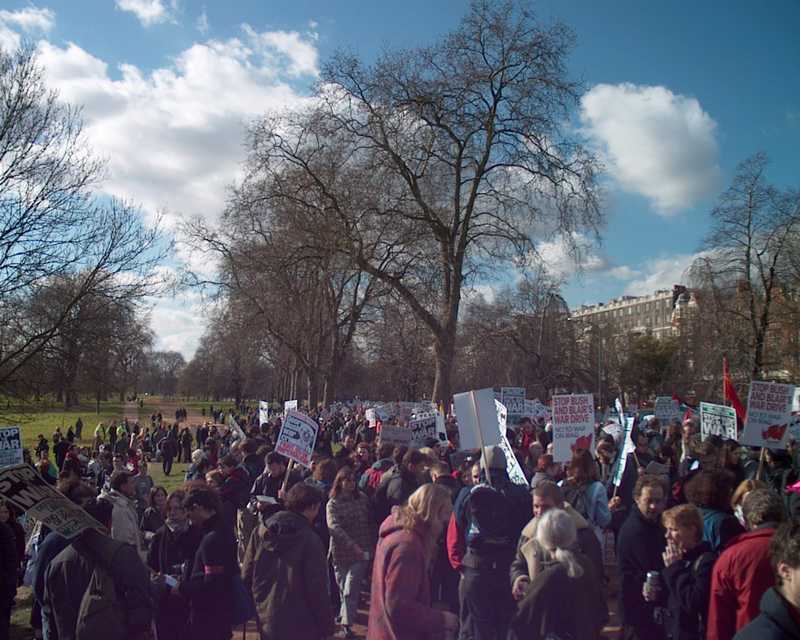 Stop the War demonstration, London 2 March 2002