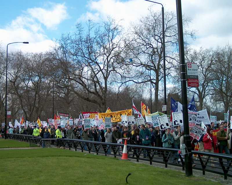 Stop the War demonstration, London 2 March 2002
