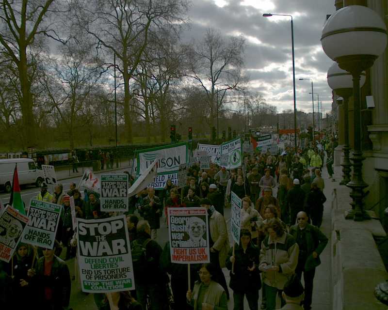 Stop the War demonstration, London 2 March 2002