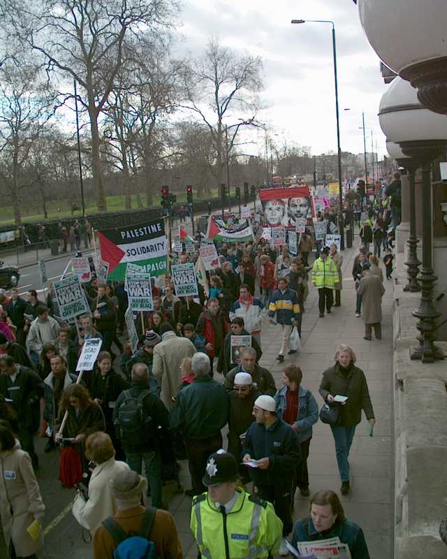 Stop the War demonstration, London 2 March 2002