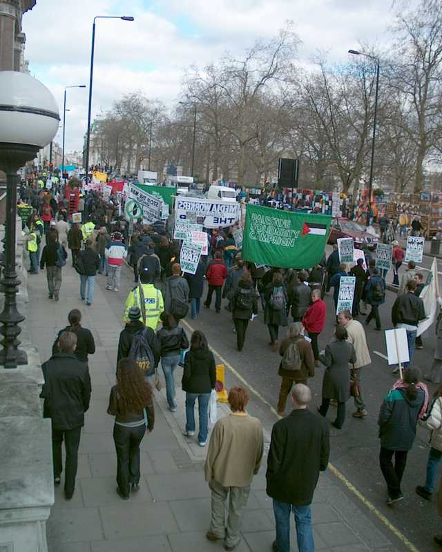 Stop the War demonstration, London 2 March 2002