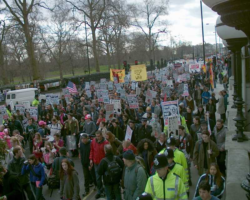 Stop the War demonstration, London 2 March 2002