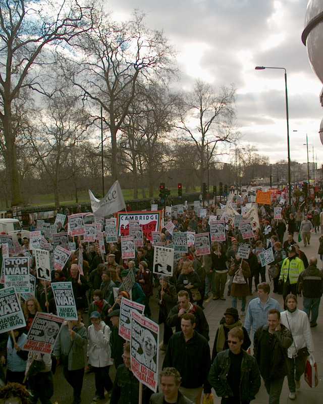 Stop the War demonstration, London 2 March 2002
