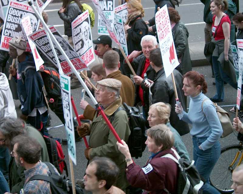 Stop the War demonstration, London 2 March 2002
