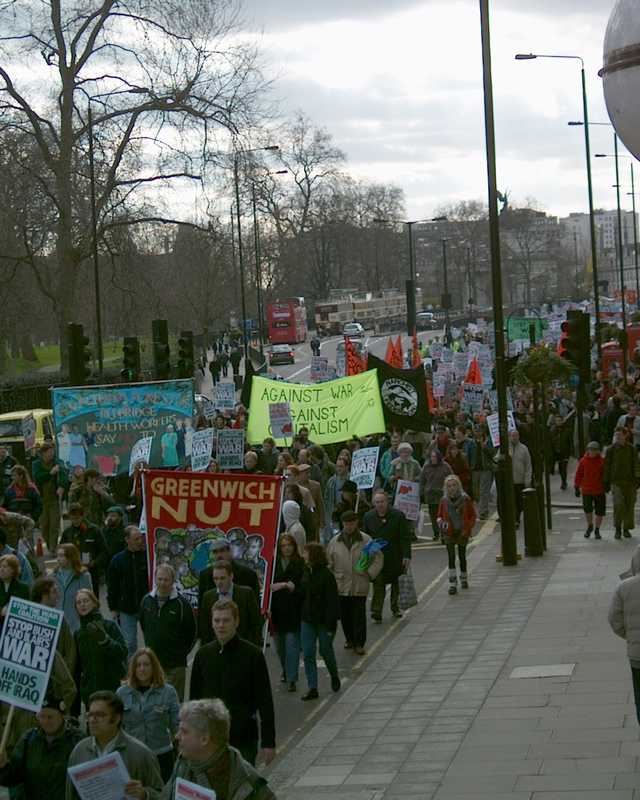 Stop the War demonstration, London 2 March 2002