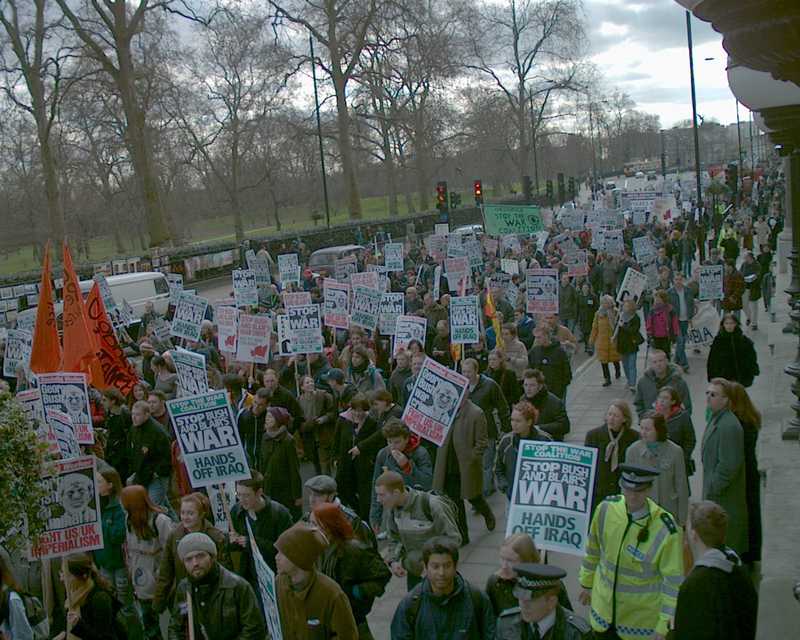 Stop the War demonstration, London 2 March 2002
