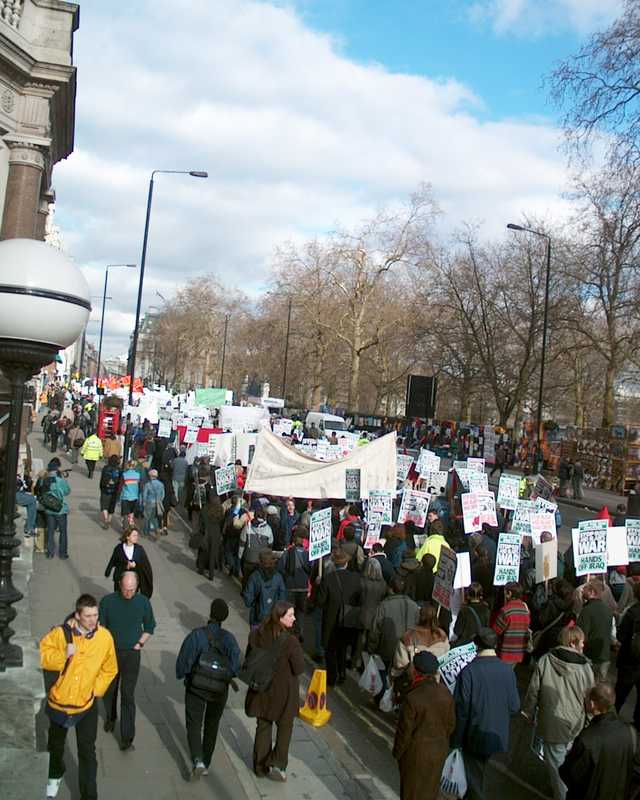 Stop the War demonstration, London 2 March 2002