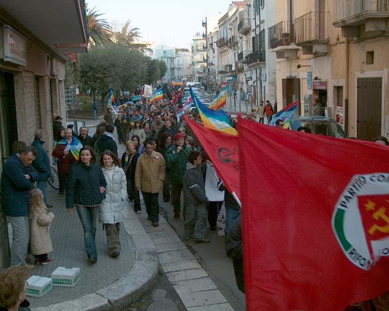 47/64 Iraq war demonstration Gioia del Colle, Italy, 5 April 2003