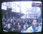 3/12 Iraq war demonstrations on TV in Italy, 21 March 2003