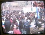 4/12 Iraq war demonstrations on TV in Italy, 21 March 2003