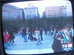 12/12 Iraq war demonstrations on TV in Italy, 21 March 2003