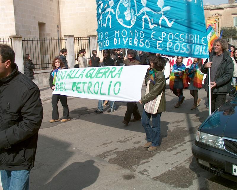 2/12 Women's march for peace, Lecce, Italy 8 March 2003