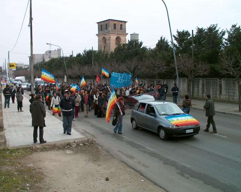 6/12 Women's march for peace, Lecce, Italy 8 March 2003