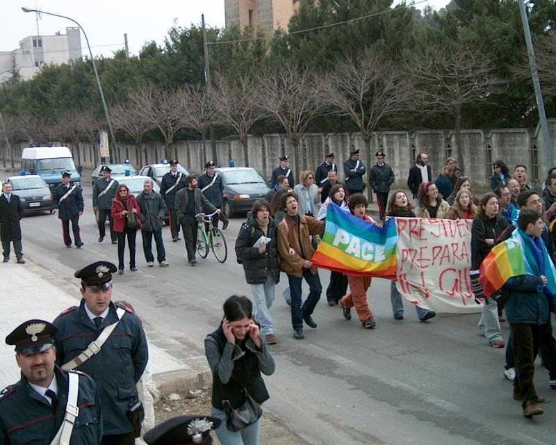 10/12 Women's march for peace, Lecce, Italy 8 March 2003