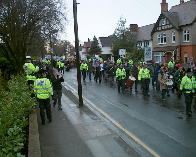 Demonstration at Northwood HQ, 19 Jan 2003 12:01:50