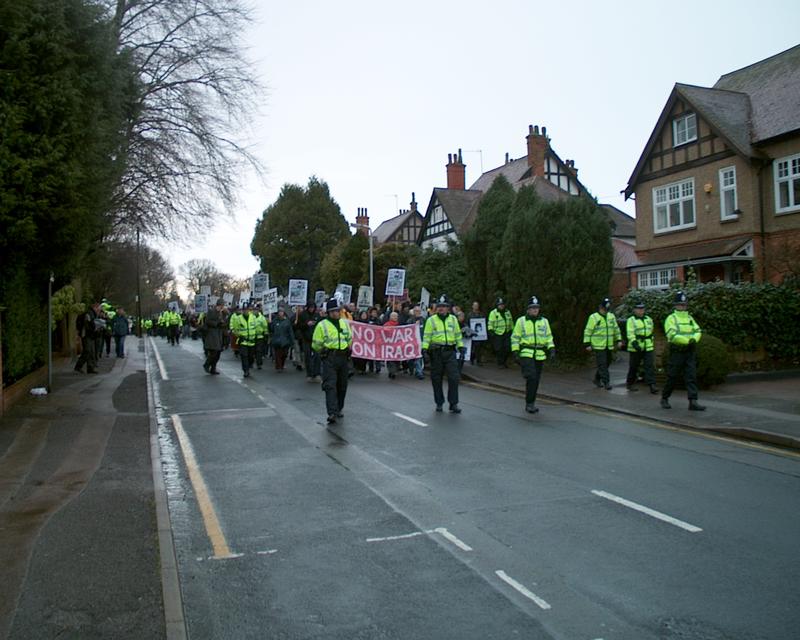 Demonstration at Northwood HQ, 19 Jan 2003 12:02:20