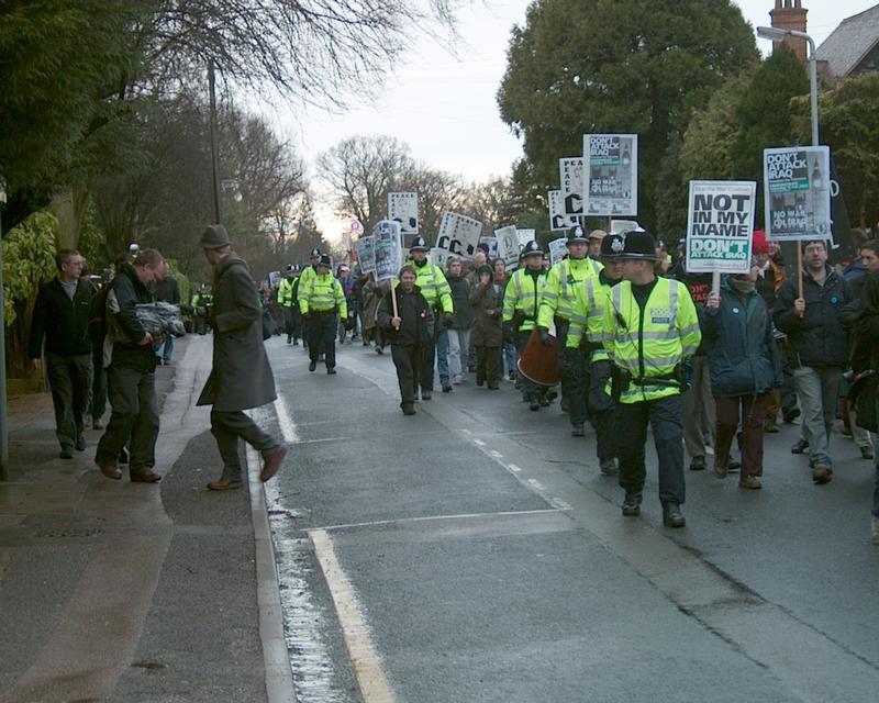 Demonstration at Northwood HQ, 19 Jan 2003 12:02:27