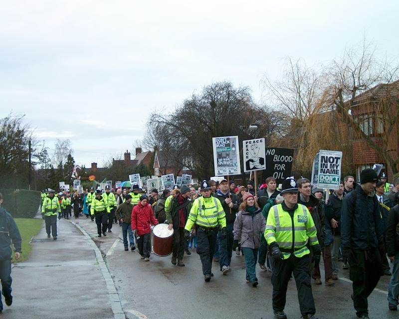 Demonstration at Northwood HQ, 19 Jan 2003 12:11:40