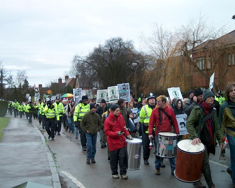 Demonstration at Northwood HQ, 19 Jan 2003 12:11:50