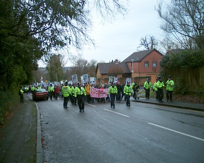 Demonstration at Northwood HQ, 19 Jan 2003 12:23:12