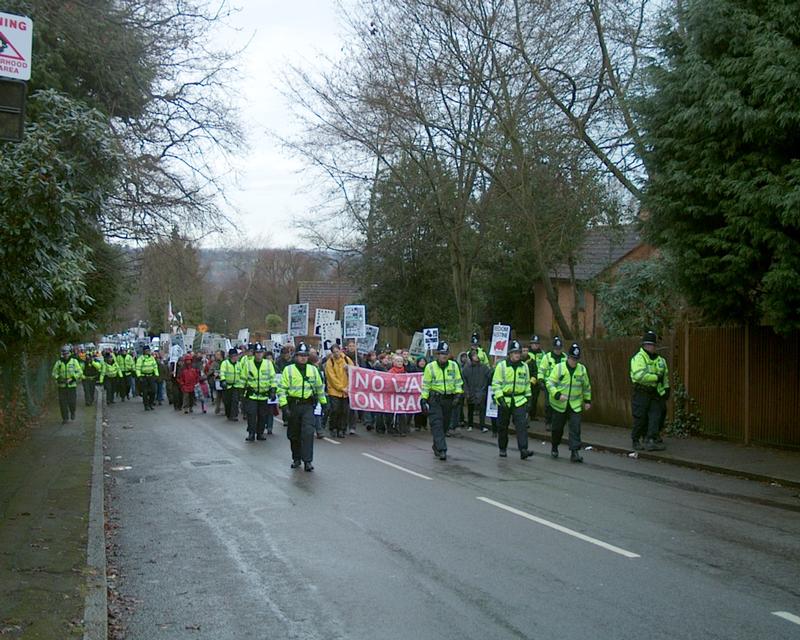Demonstration at Northwood HQ, 19 Jan 2003 12:23:51
