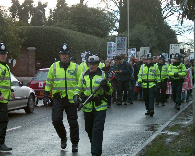 Demonstration at Northwood HQ, 19 Jan 2003 12:29:45