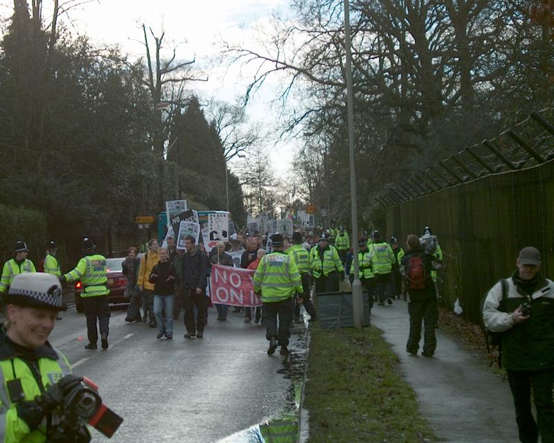 Demonstration at Northwood HQ, 19 Jan 2003 12:31:15