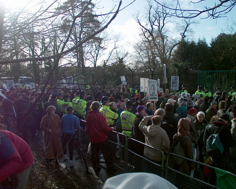 Demonstration at Northwood HQ, 19 Jan 2003 12:59:33