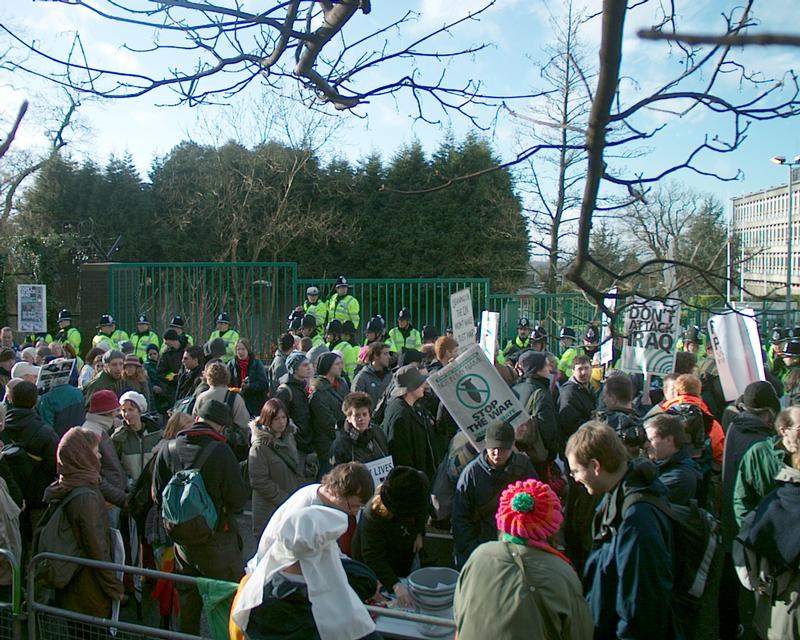 Demonstration at Northwood HQ, 19 Jan 2003 12:59:37