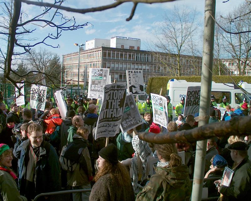 Demonstration at Northwood HQ, 19 Jan 2003 12:59:41