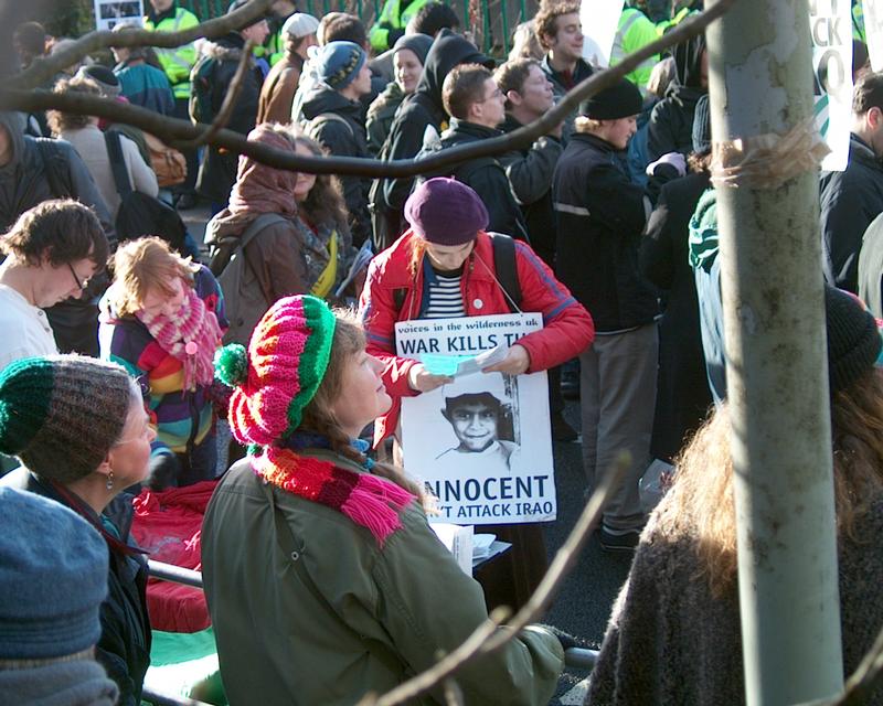 Demonstration at Northwood HQ, 19 Jan 2003 13:04:43