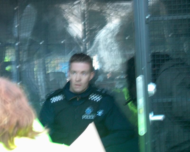 Demonstration at Northwood HQ, 19 Jan 2003 13:40:07