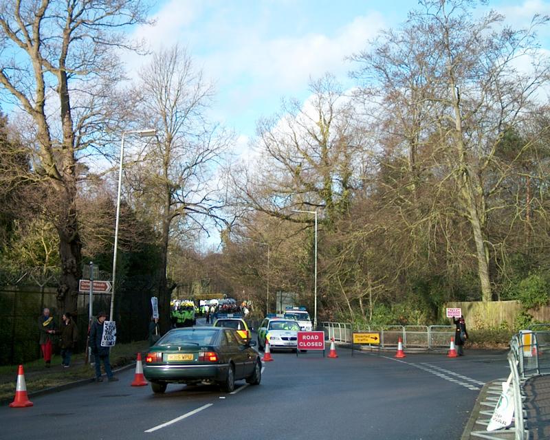 Demonstration at Northwood HQ, 19 Jan 2003 14:24:41