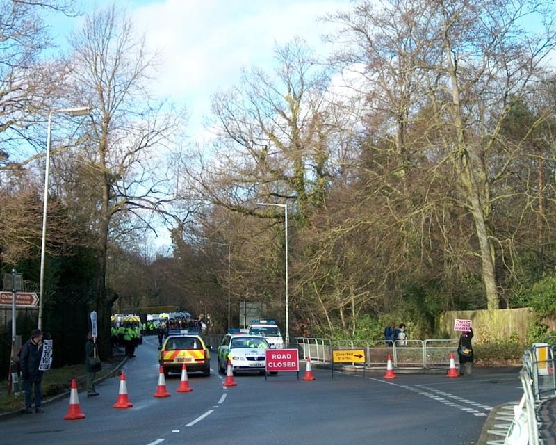 Demonstration at Northwood HQ, 19 Jan 2003 14:24:59