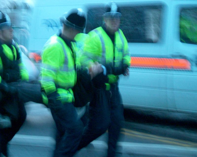 Demonstration at Northwood HQ, 19 Jan 2003 16:13:26